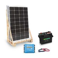 Kit solaire 260Wc 12V autonome  Lithium 1.2kWh  Pylontech - Victron