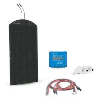 Flexible 100Wc 12V solar kit for camping-car and boat Uniteck
