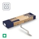 Mocowanie 4 paneli - dachówki płaskie - Zielony KWADRAT - ISY-BOX