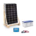 Kit solaire 370Wc 12V autonome stockage 2.4kWh
